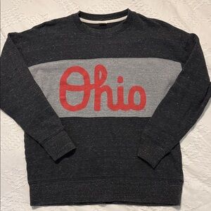HOMAGE Ohio Graphic Women's Sweater - Black and Gray